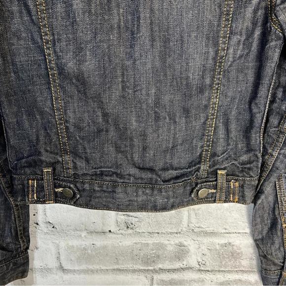 Banana Republic Premium Denim Cropped Dark Wash Jean Jacket Size XS - Picture 9 of 15